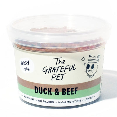 The Grateful Pet Raw Cat Food - Duck & Beef