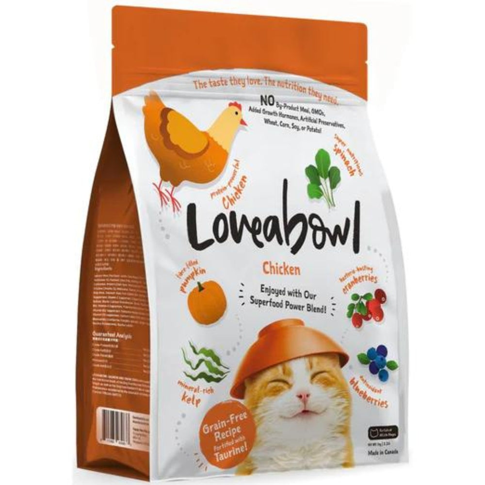 Loveabowl Grain-Free Chicken Dry Cat Food, 4.1kg