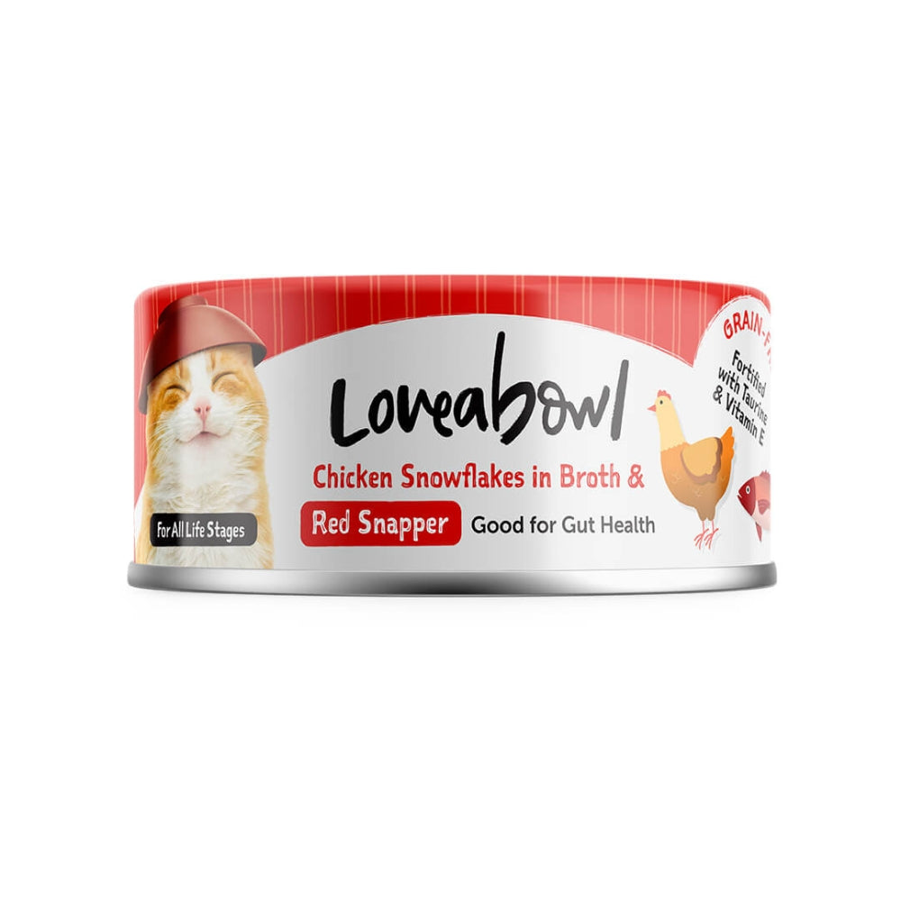 Loveabowl Chicken & Tuna in Broth Wet Cat Food 70g - Chicken & Red Snapper