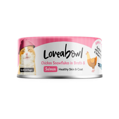 Loveabowl Chicken & Tuna in Broth Wet Cat Food 70g -  Chicken & Salmon