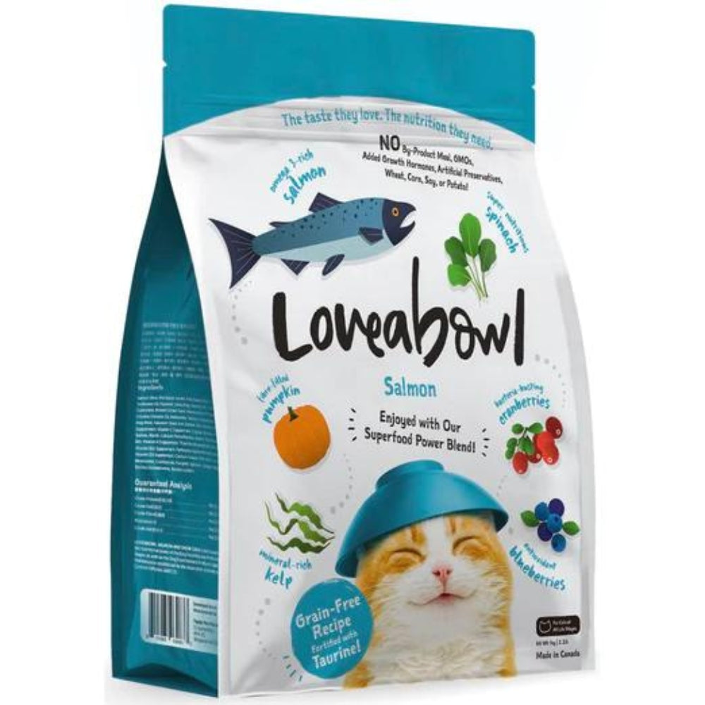 Loveabowl Grain-Free Salmon Dry Cat Food, 4.1kg