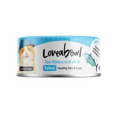 Loveabowl Chicken & Tuna in Broth Wet Cat Food 70g - Tuna & Salmon