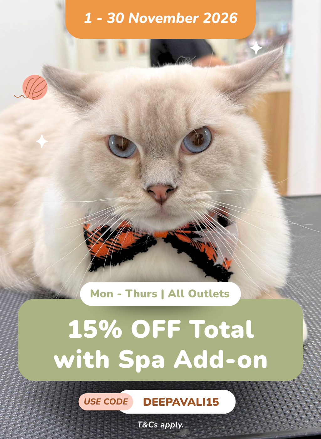 15% OFF Your Total with Spa Add-on