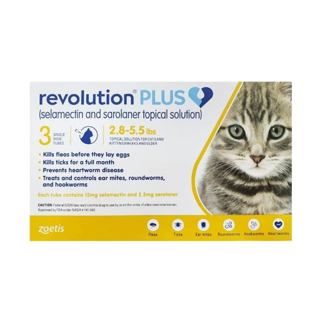 Revolution Plus for Cats 2.8-5.5lbs