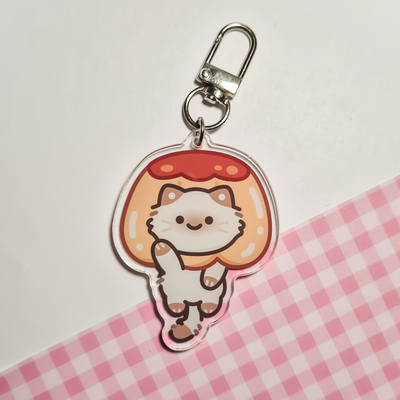 Neko Snack Acrylic Keychain