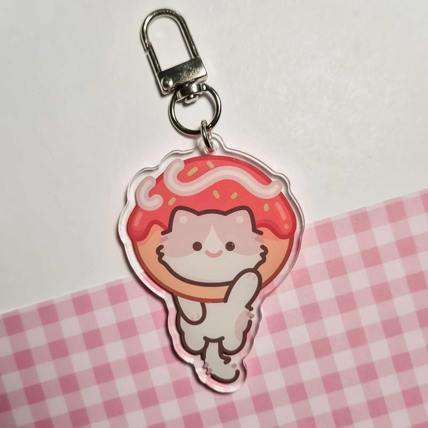 Neko Snack Acrylic Keychain