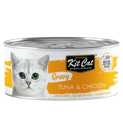 Kit Cat Gravy Tuna & Chicken Canned Cat Food 70g