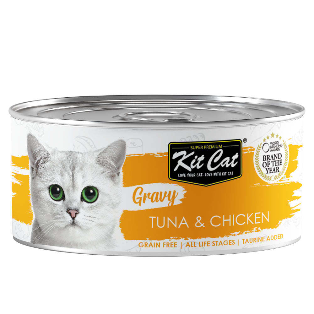 Kit Cat Gravy Tuna & Chicken Canned Cat Food 70g