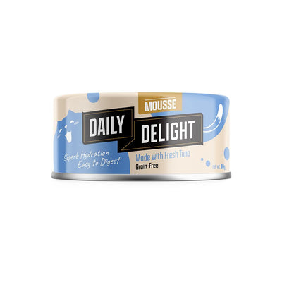 Daily Delight Mousse Tuna Canned Cat Food, 80g