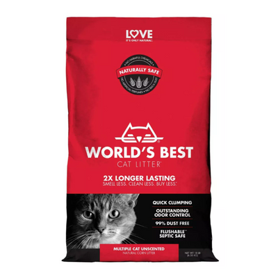 World’s Best Cat Litter Corn Kernel Clumping Cat Litter – Multiple Cat