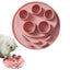 Puzzle Feeder Digger Interactive Cat Bowl (Pink)