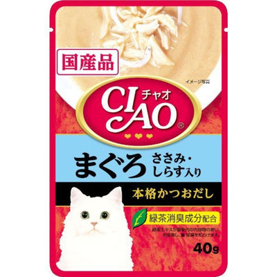 Ciao Creamy Soup Pouch – Tuna & Chicken Fillet Topping Shirasu