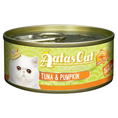 (Carton of 24) Aatas Cat Tantalizing Tuna & Pumpkin in Aspic Cat Canned Food, 80g
