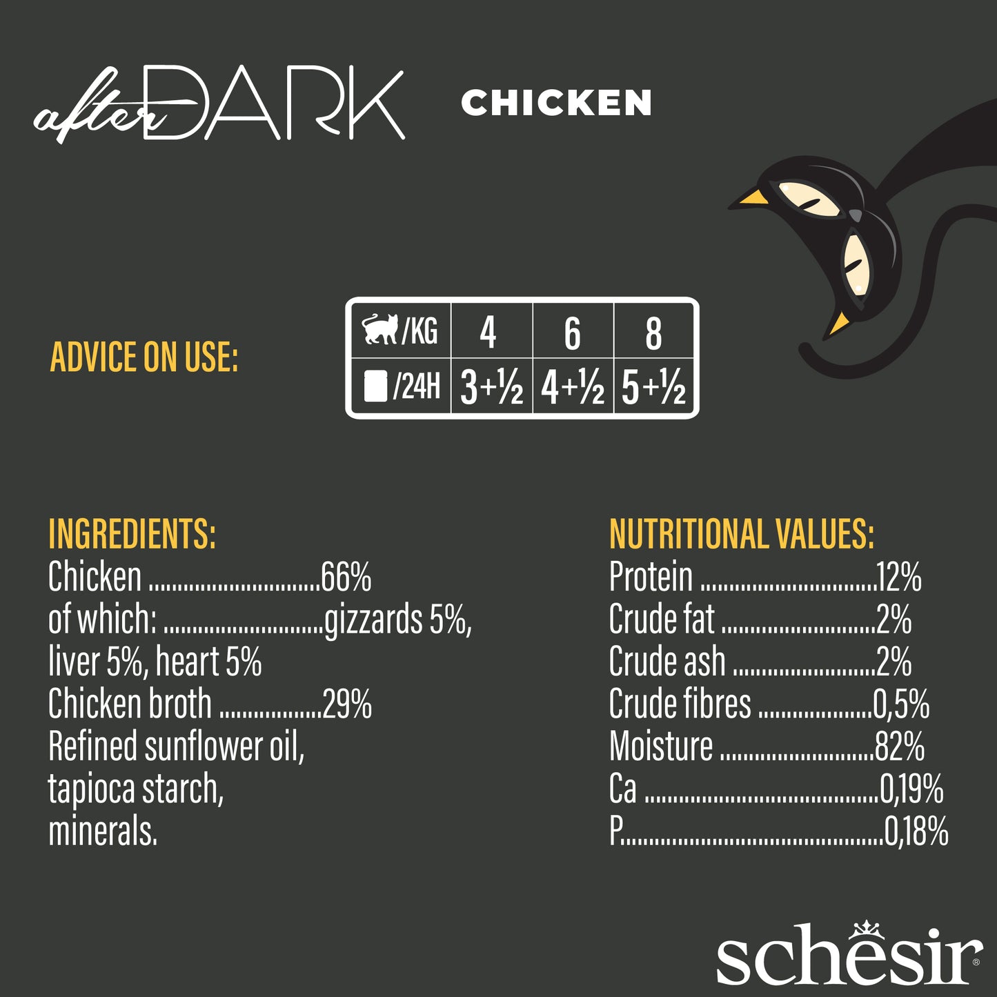 Schesir After Dark Wholefood - Chicken, 80g