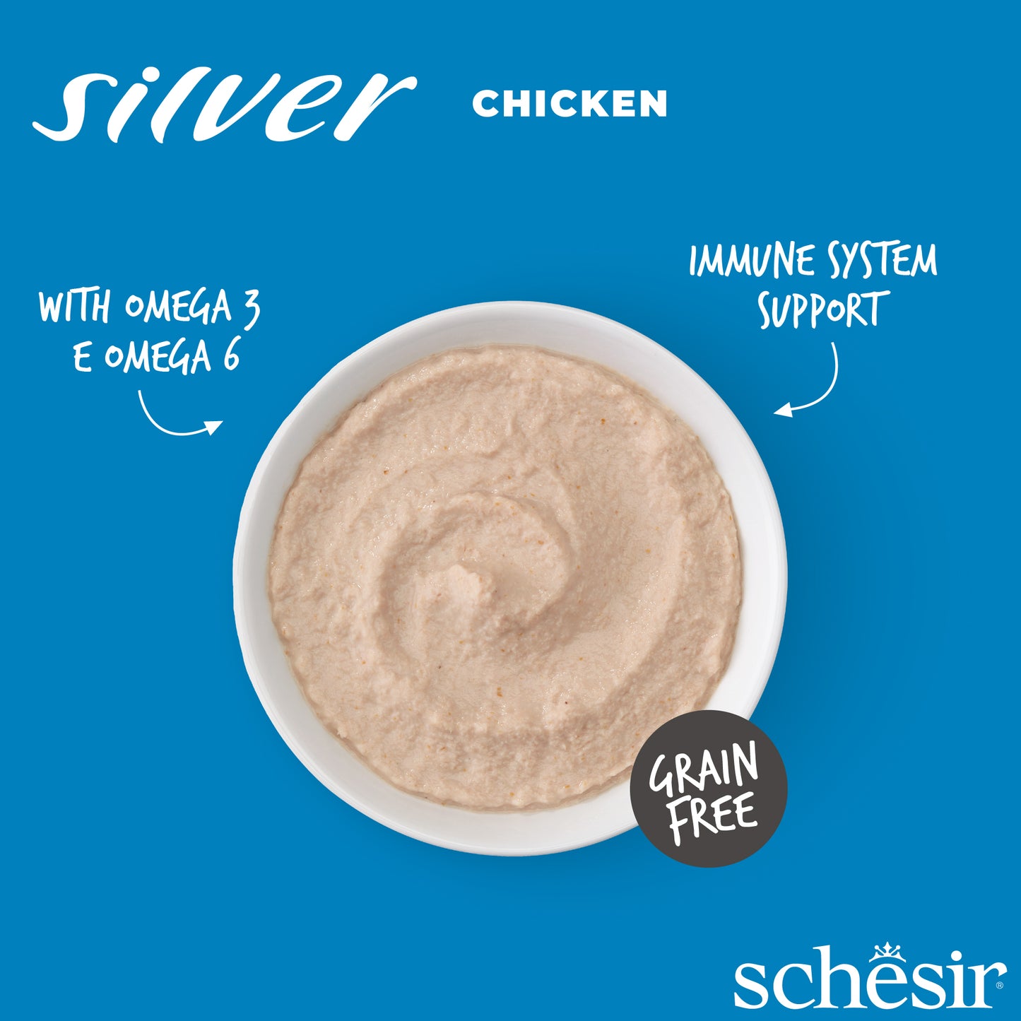 Schesir Silver Velvet Mousse - Chicken, 80g