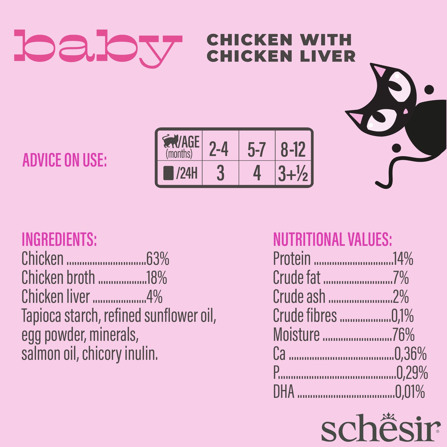 Schesir Baby Wholefood - Chicken with Chicken Liver, 70g