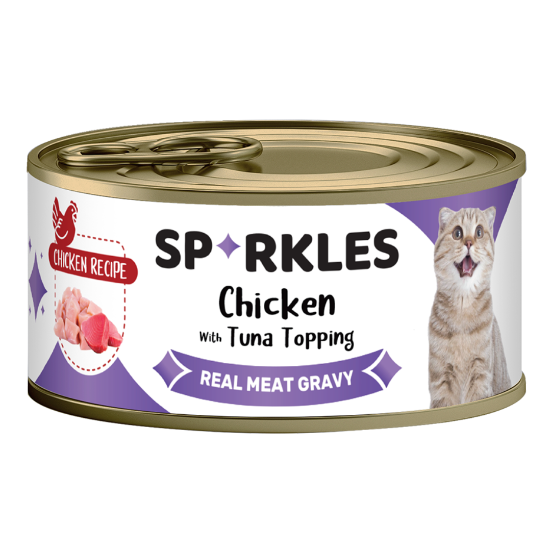 Sparkles Colours Chicken with Tuna Canned Wet Cat Food, 70g