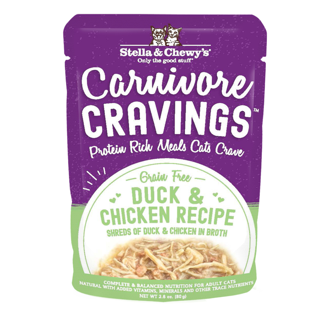Stella & Chewy’s Carnivore Cravings Adult Wet Cat Food 2.8oz – Duck & Chicken Recipe