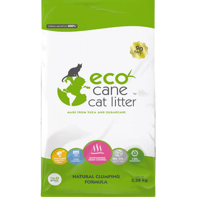 Eco Cane Clumping Litter Unscented 3.28kg