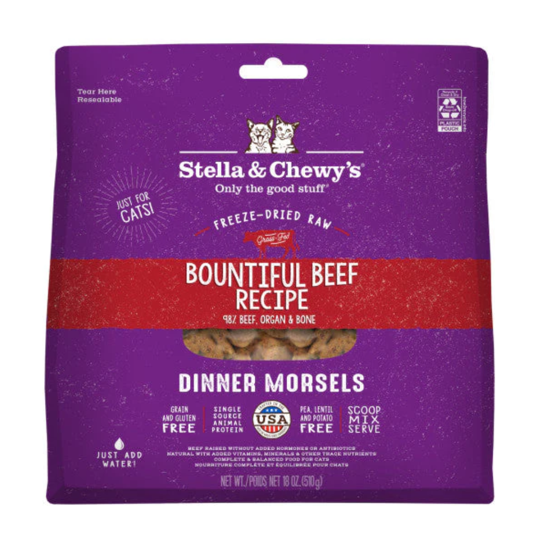 Stella & Chewy’s Bountiful Beef Dinner Morsels Freeze-Dried Cat Food