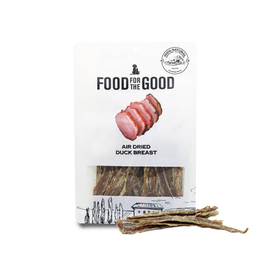 Food For The Good Air Dried Duck Breast Cat & Dog Treats, 300g