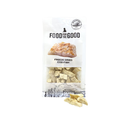 Food For The Good Freeze Dried Cod Fish Cat & Dog Treats, 50g