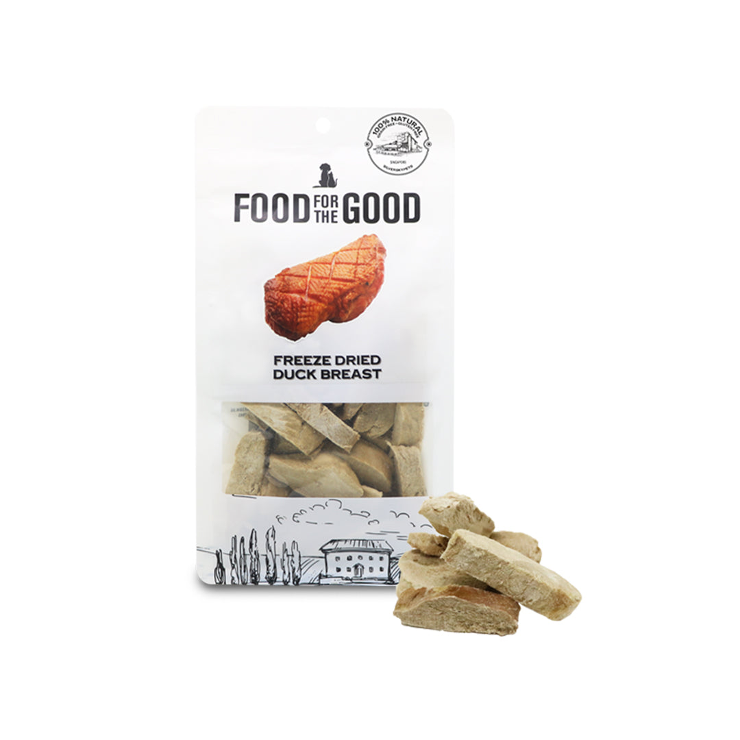Food For The Good Freeze Dried Duck Breast Cat & Dog Treats, 70g