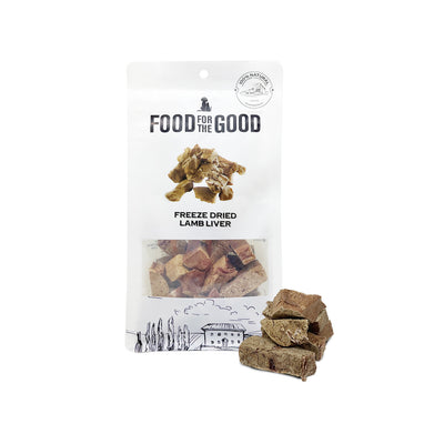 Food for the Good Freeze Dried Lamb Liver Cat & Dog Treats, 70g