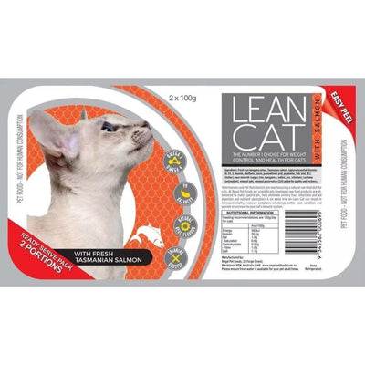 Lean Cat Frozen Raw Cat Food - Kangaroo with Turkey (2 x 100g)