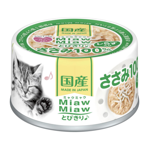 Miaw Miaw Chicken Fillet with Whitebait Canned Cat Food, 60g