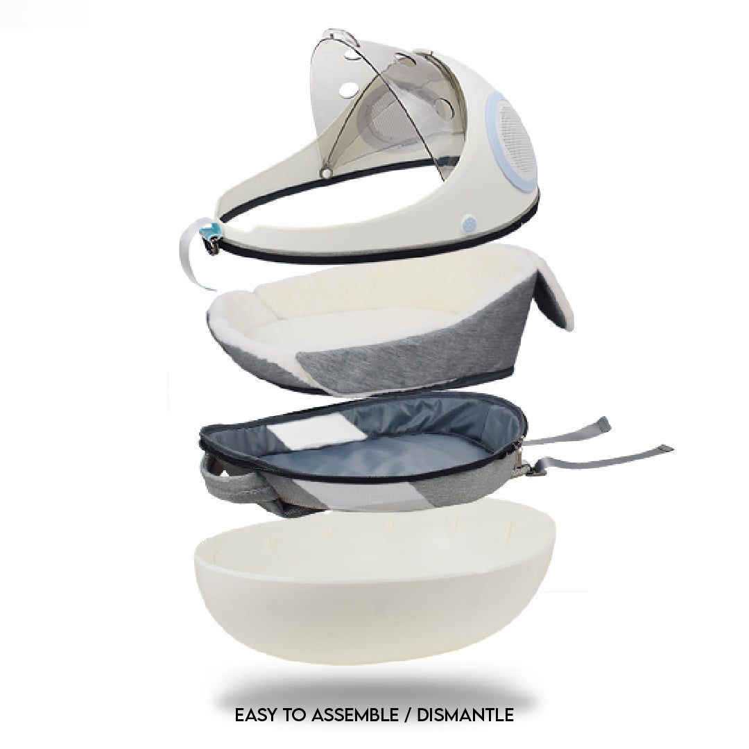 PURRPY Eggshell 2-in-1 Pet Backpack Carrier and Nest – V1.2 PEPPERMINT