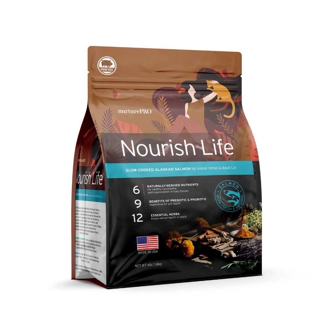 Nurture Pro Nourish Life Alaskan Salmon Formula For Indoor Kitten & Adult Dry Cat Food