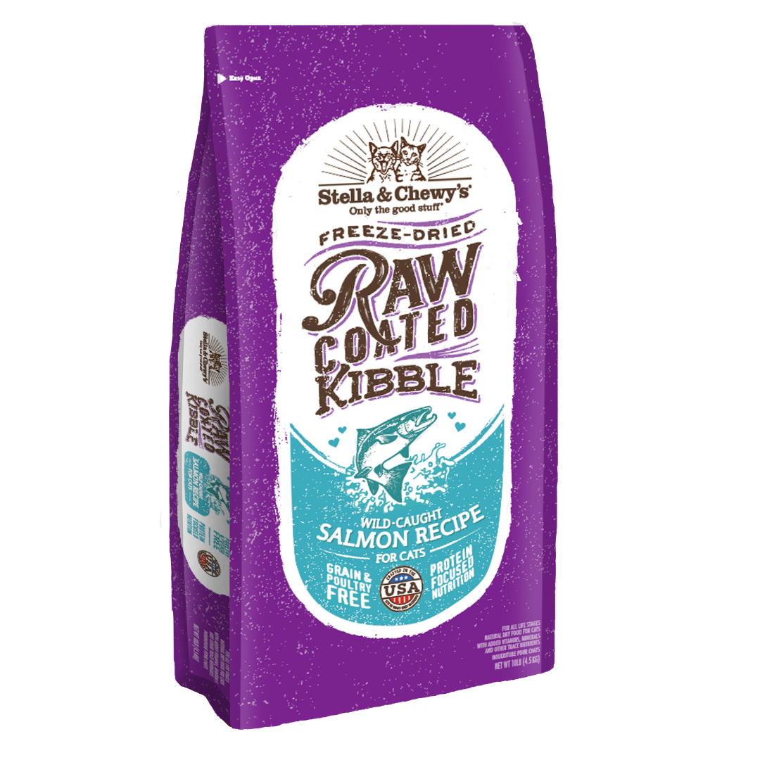 Stella & Chewy’s Raw Coated Dry Cat Food – Wild-Caught Salmon
