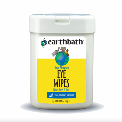 Earthbath Hypoallergenic Eye Wipes 25pc
