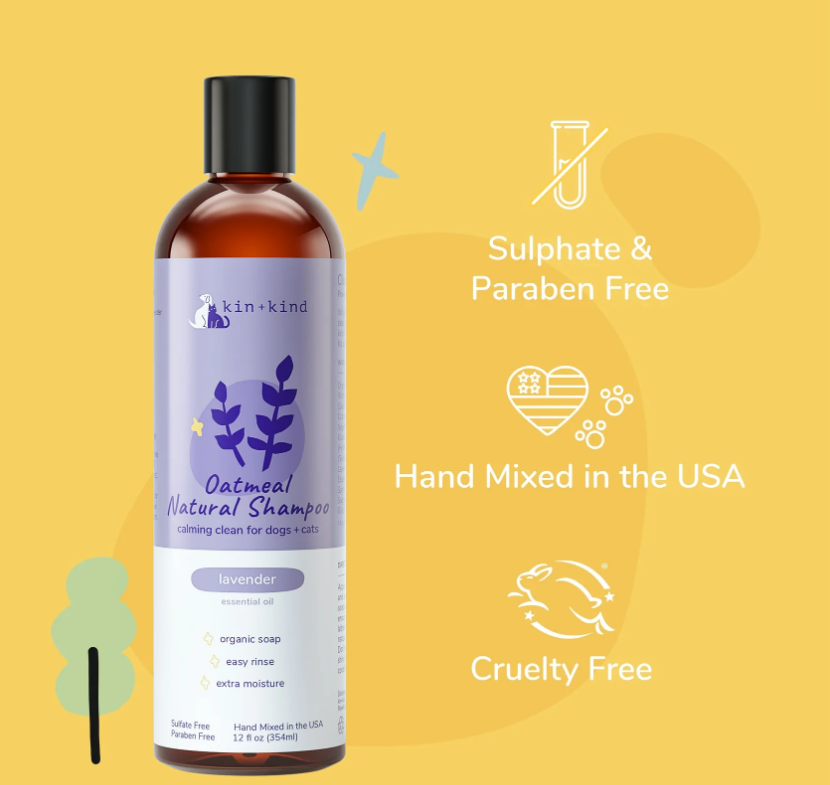 Kin+Kind Natural Shampoo - Oatmeal Lavender