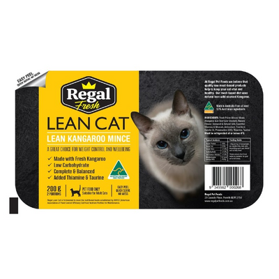 Lean Cat Frozen Raw Cat Food – Kangaroo (2 x 100g)