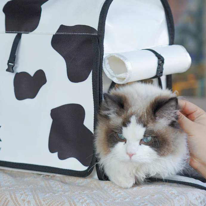 PURRPY Milk Pet Backpack Carrier - Cow