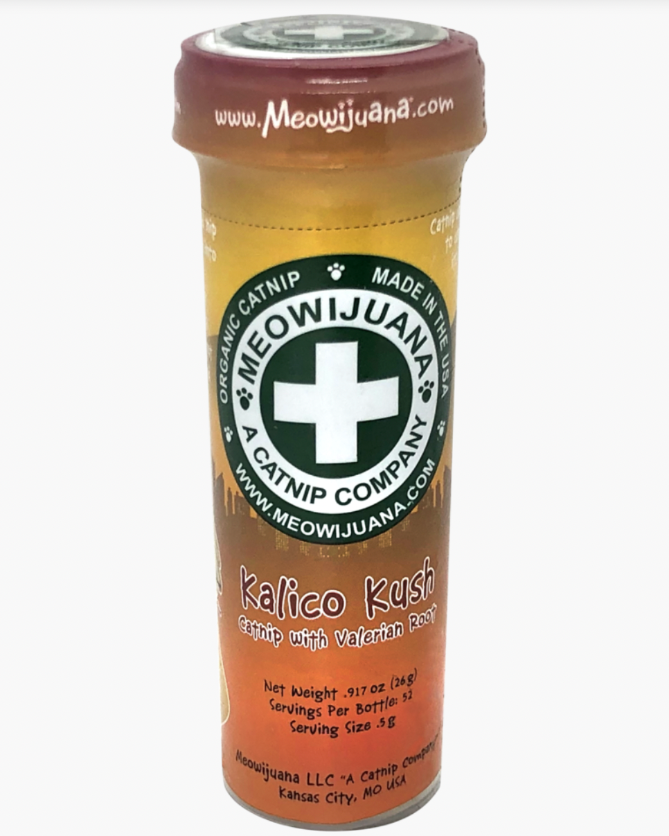 Meowijuana Kalico Kush – Catnip and Valerian Root Blend, 26g