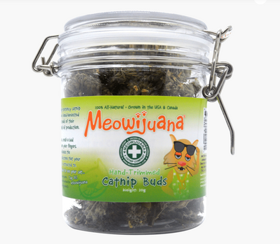 Meowijuana Jar of Catnip Buds, 20g