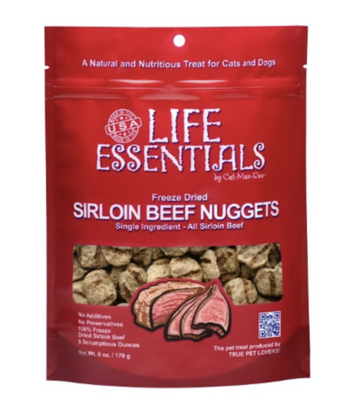 Life Essentials by Cat-Man-Doo Freeze Dried Sirloin Beef Nuggets