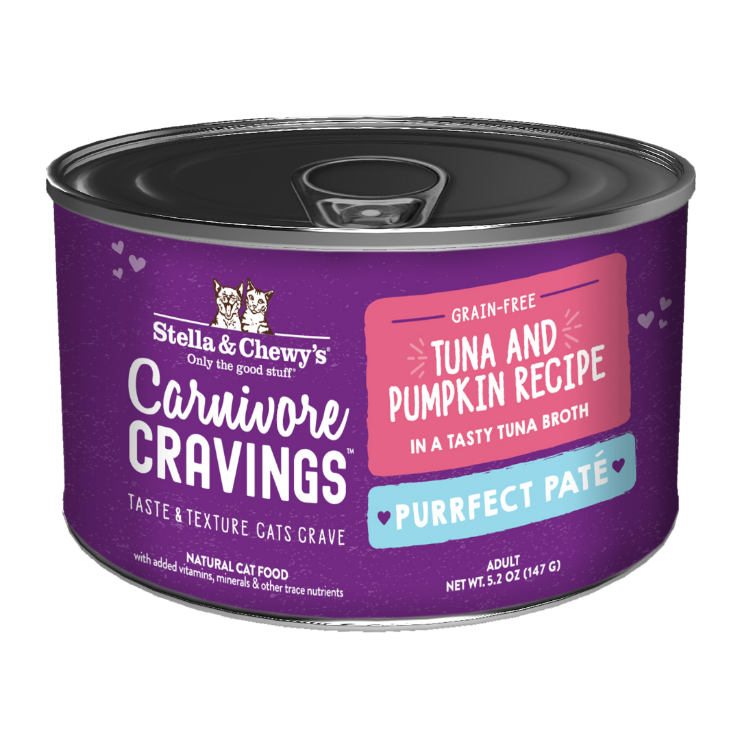 Stella & Chewy’s Carnivore Cravings – Purrfect Pate Tuna & Pumpkin Pate Recipe in Broth 5.2oz