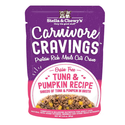 Stella & Chewy’s Carnivore Cravings Adult Wet Cat Food 2.8oz – Tuna & Pumpkin Recipe