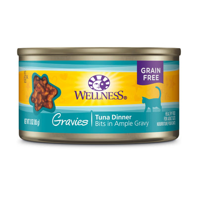 Wellness Complete Health Gravies Tuna Dinner Canned Cat Food, 3 oz