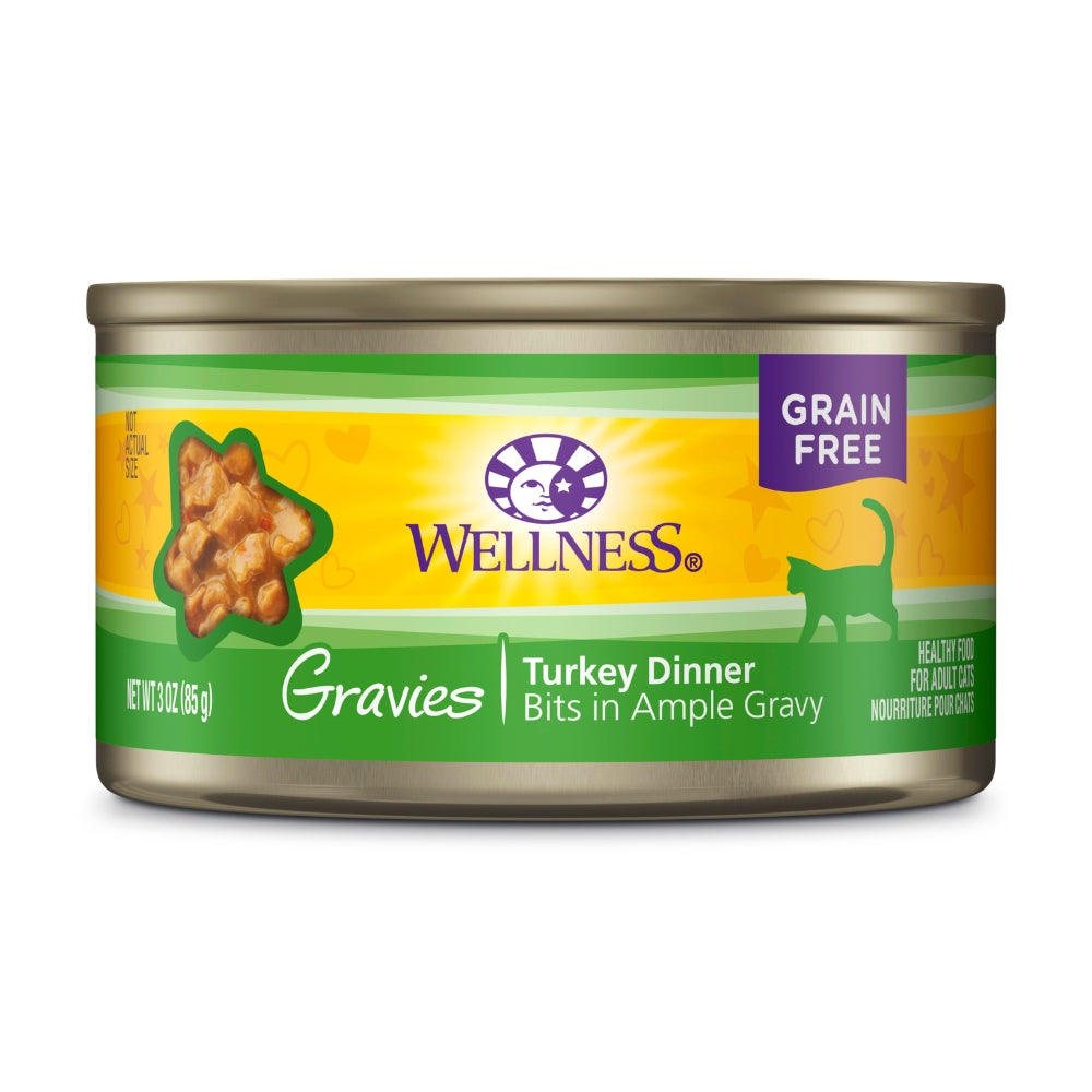 Wellness Complete Health Gravies Turkey Dinner Canned Cat Food, 3 oz