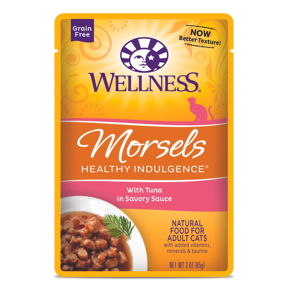 Wellness Healthy Indulgence Morsels Tuna Wet Cat Food, 3 oz