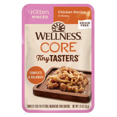 Wellness CORE Tiny Tasters Kitten Minced Chicken Wet Cat Food, 1.75 oz