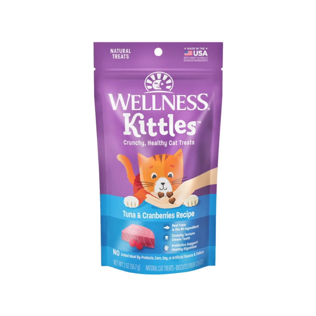 Wellness Kittles Tuna & Cranberries Recipe Cat Treats, 2 oz