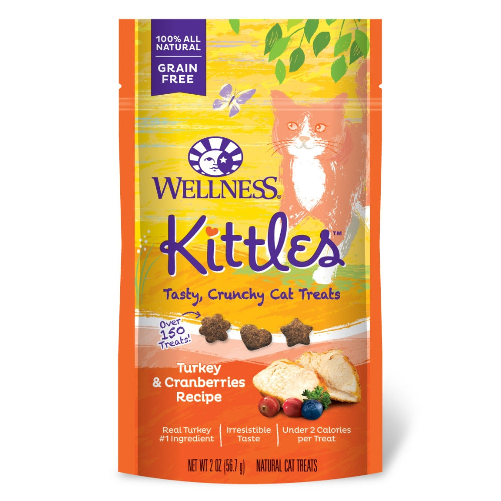 Wellness Kittles Turkey & Cranberries Recipe Cat Treats, 2 oz