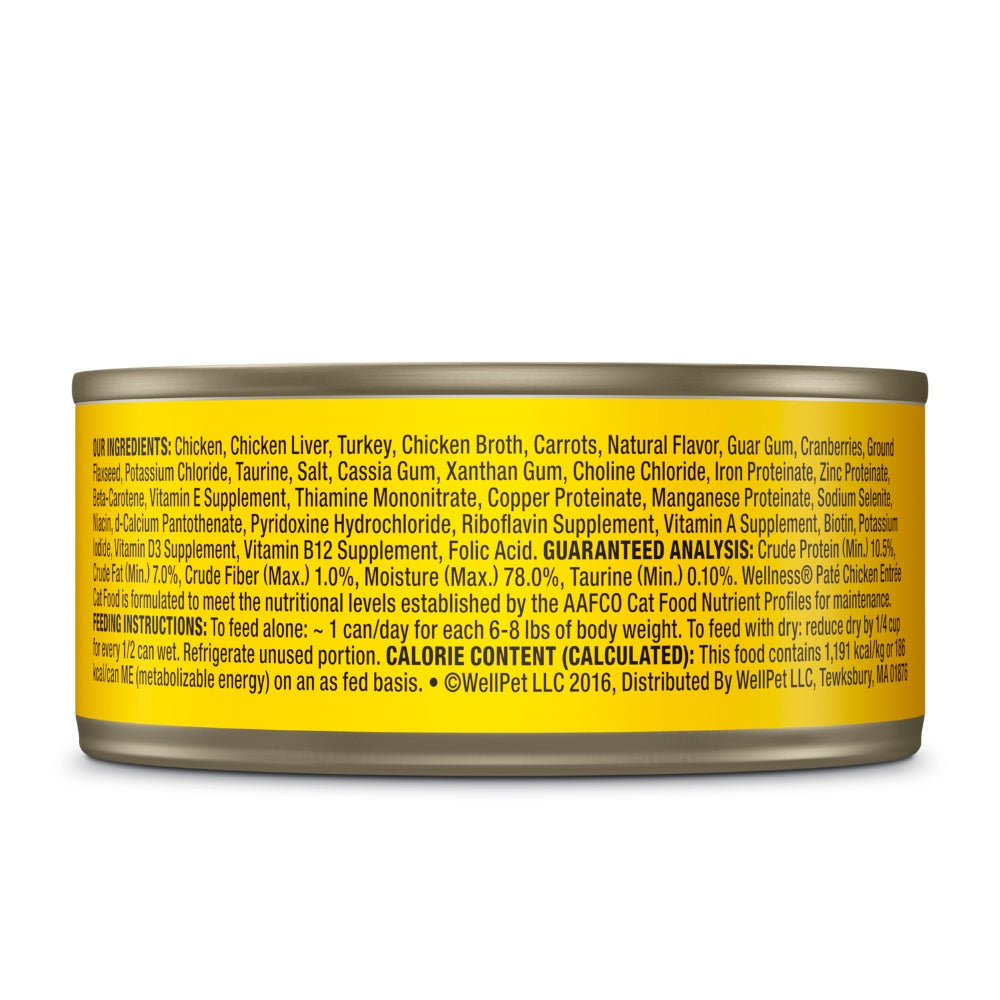 Wellness Complete Health Pate Chicken Cat Canned Food, 5.5 oz