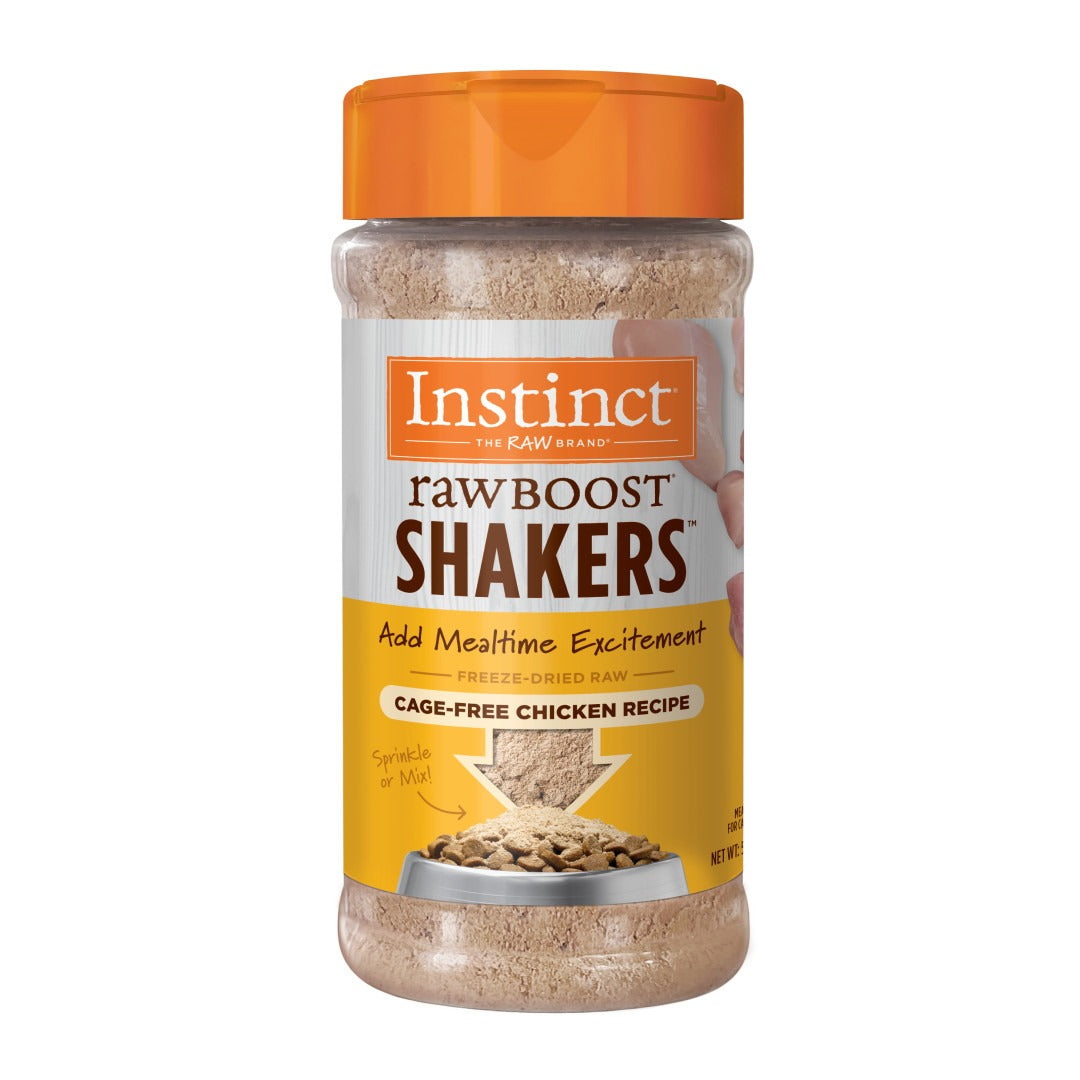 Instinct Raw Boost Shakers Chicken Freeze-Dried Cat Food Topper, 5.5 oz. Bottle